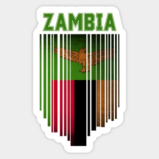 Zambia flag, zambian flag Sticker